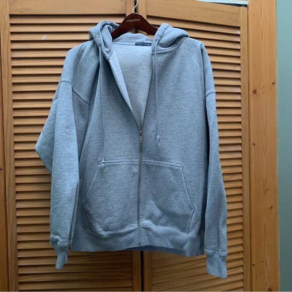 Brandy Melville Heavy Weight Zip Up Jacket - Picture 1 of 4